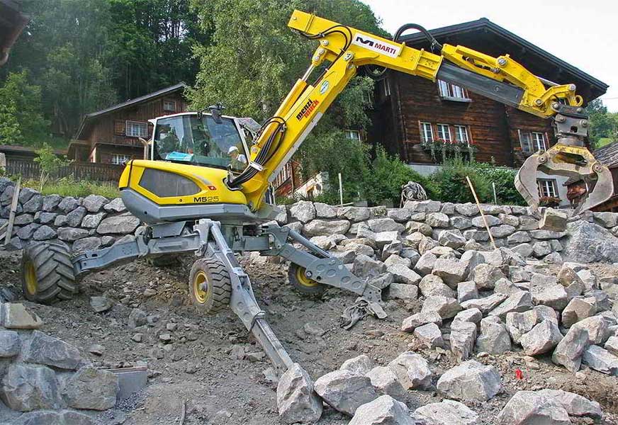 全地形挖掘機選瑞士梅銳